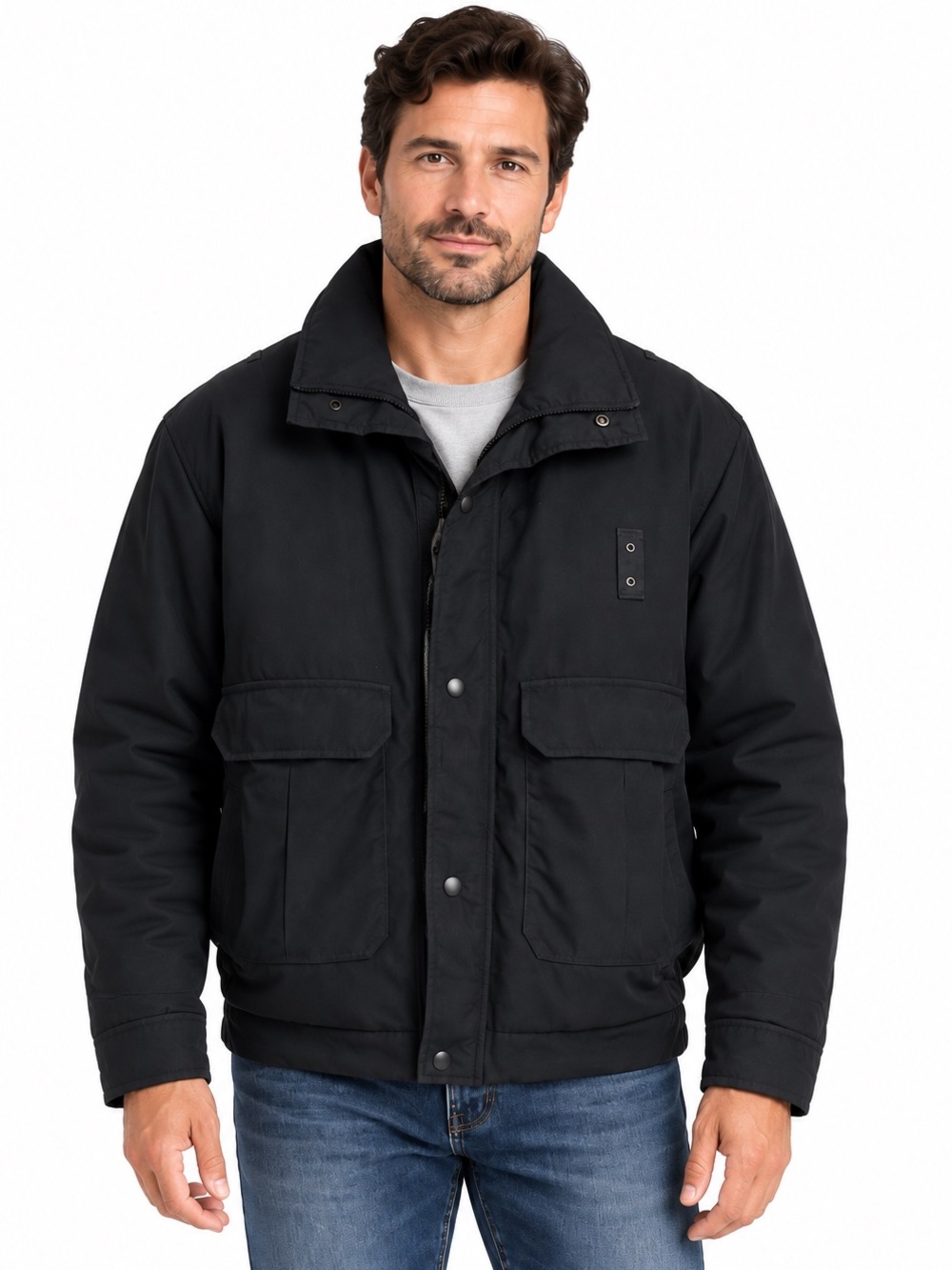 Blauer Cruiser Jacket Black 42L Men’s Thinsulate Lined Utility Coat